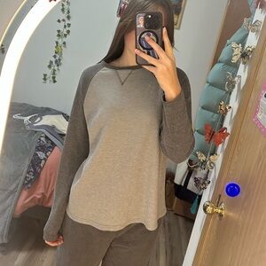 Edikted Two-Tone Gray Long Sleeve